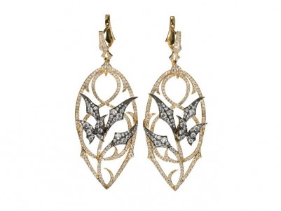 Bathmoth Pendulum Earrings by Stephen Webster (Fly By Night Collection)