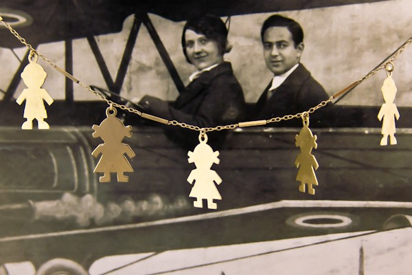Vintage Gold Charm Necklace