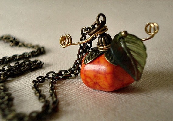 Cinderella Pumpkin Necklace