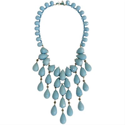 Aqua Glass Necklace